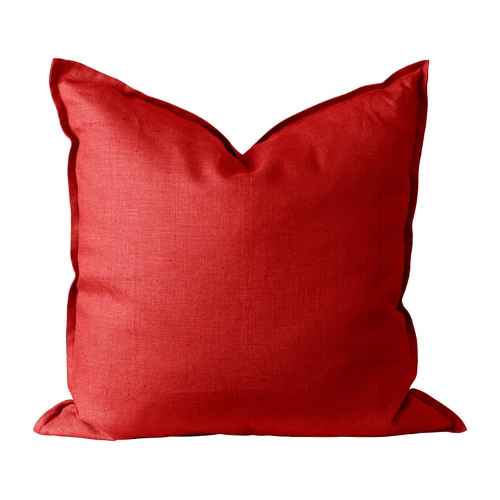Calm pudebetræk hør 50x50 cm - Red - Scandi Living