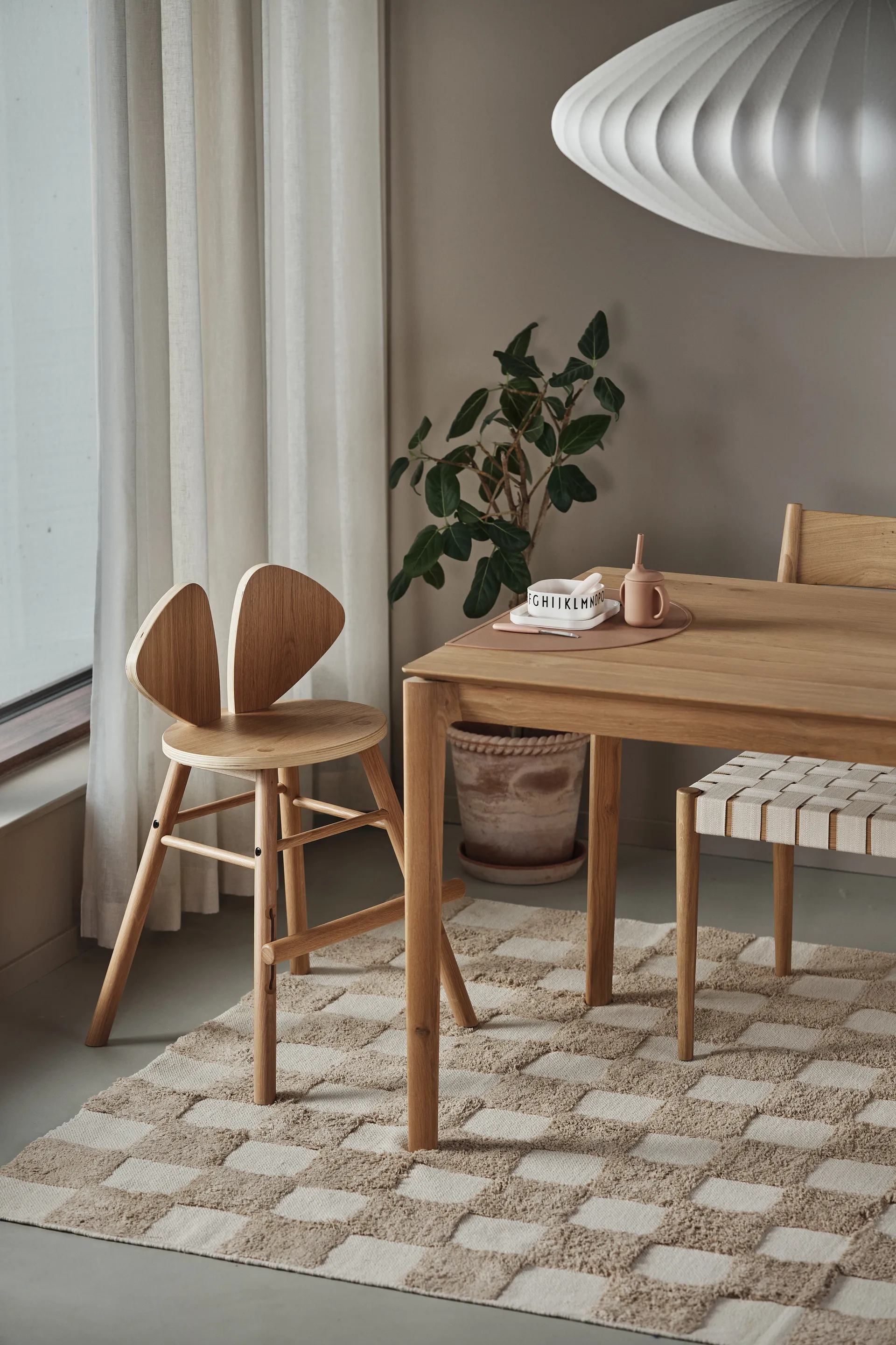 Checker Play tæppe 170x240 cm, Hazel Scandi Living