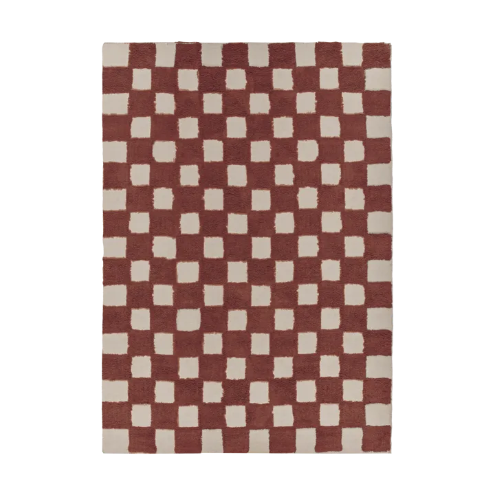 Checker Play tæppe 170x240 cm - Rust - Scandi Living
