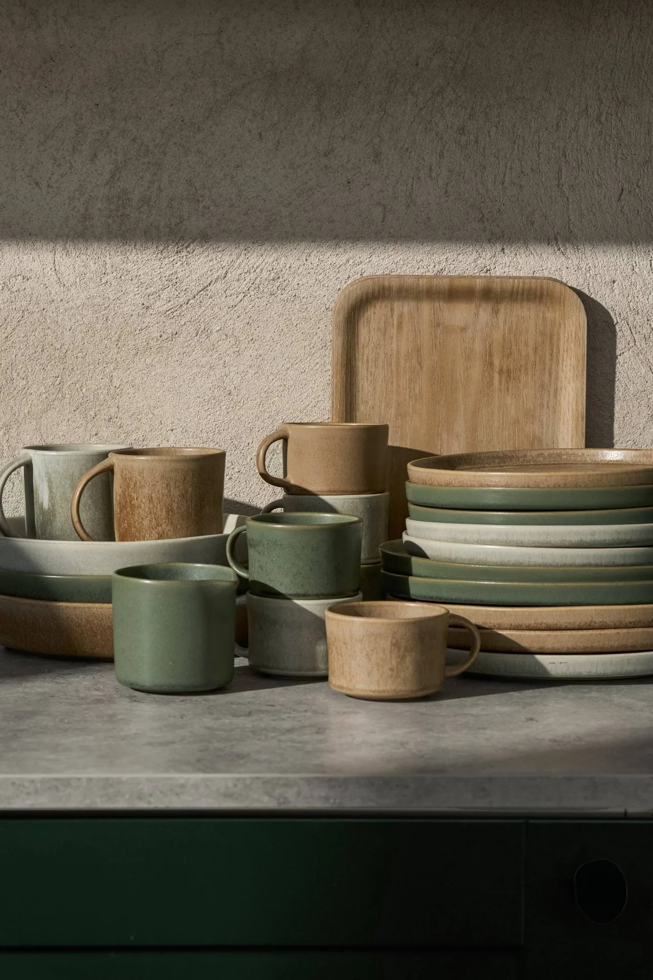 Clay middagstallerken, Grøn, Ø26 cm Scandi Living