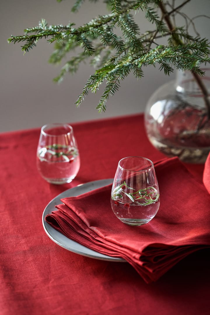 Clean servietter 45 x 45 cm 4-pak, Red Scandi Living