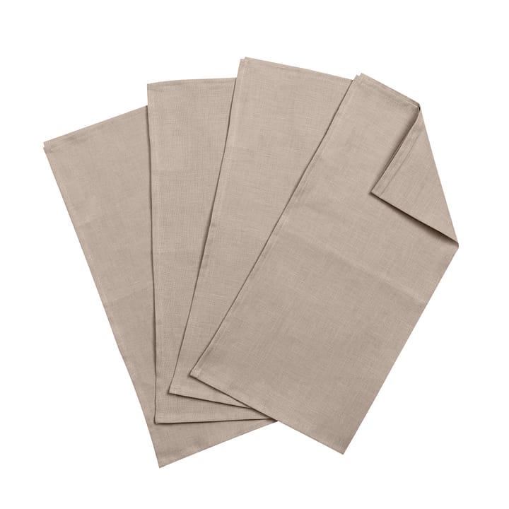 Clean servietter 45 x 45 cm 4-pak - Sand - Scandi Living