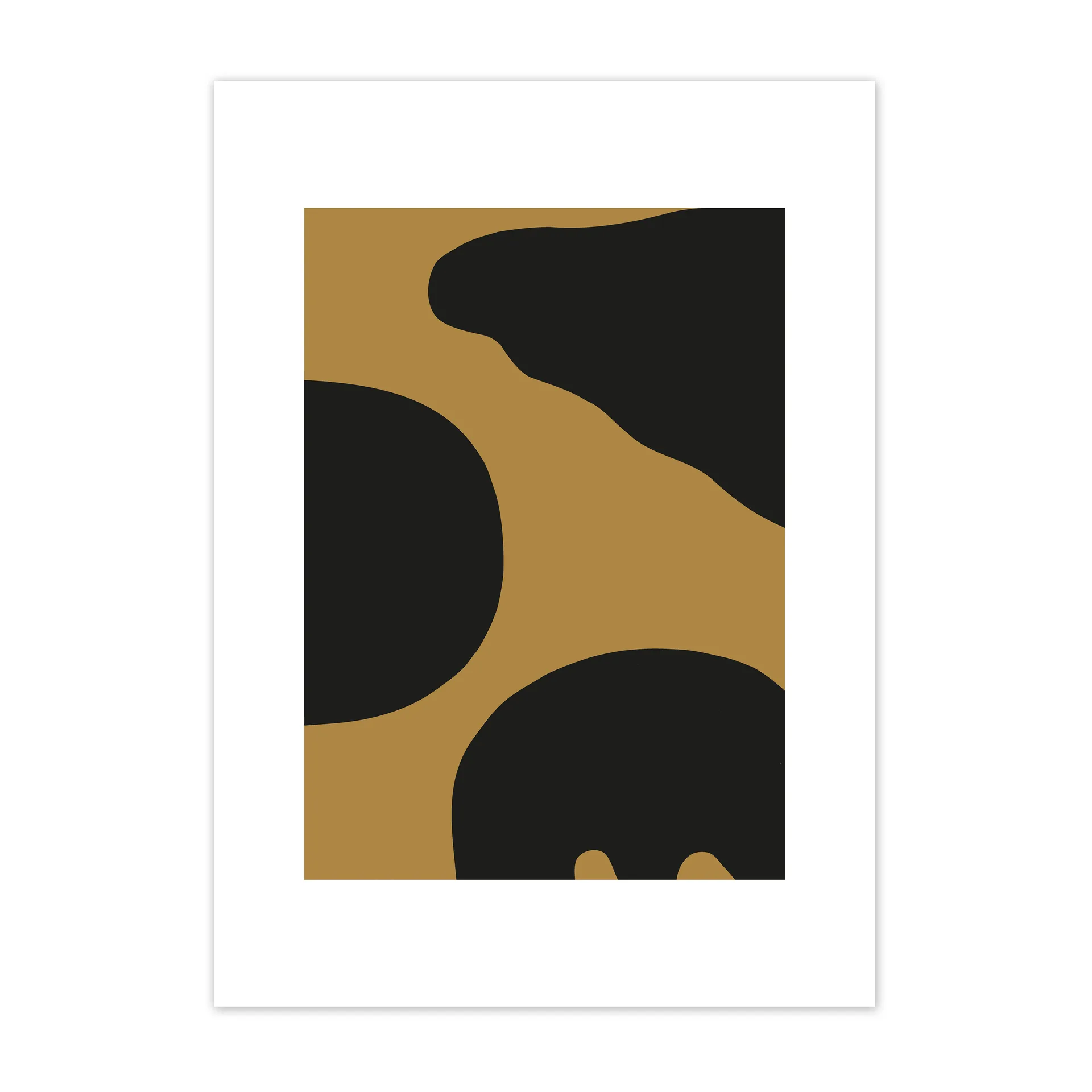 Contour plakat okker, 50x70 cm Scandi Living