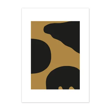 Contour plakat okker - 50x70 cm - Scandi Living