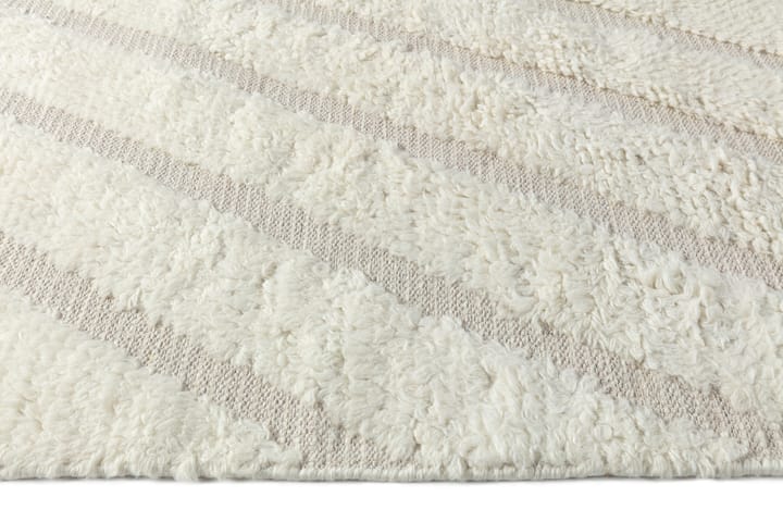Cozy line uldtæppe naturhvid, 170x240 cm Scandi Living