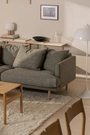 Cozy uldtæppe naturhvid - 200x300 cm - Scandi Living