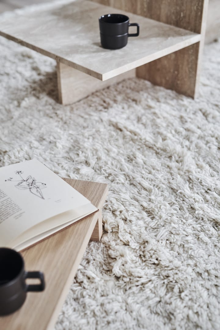 Cozy uldtæppe naturhvid, 200x300 cm Scandi Living