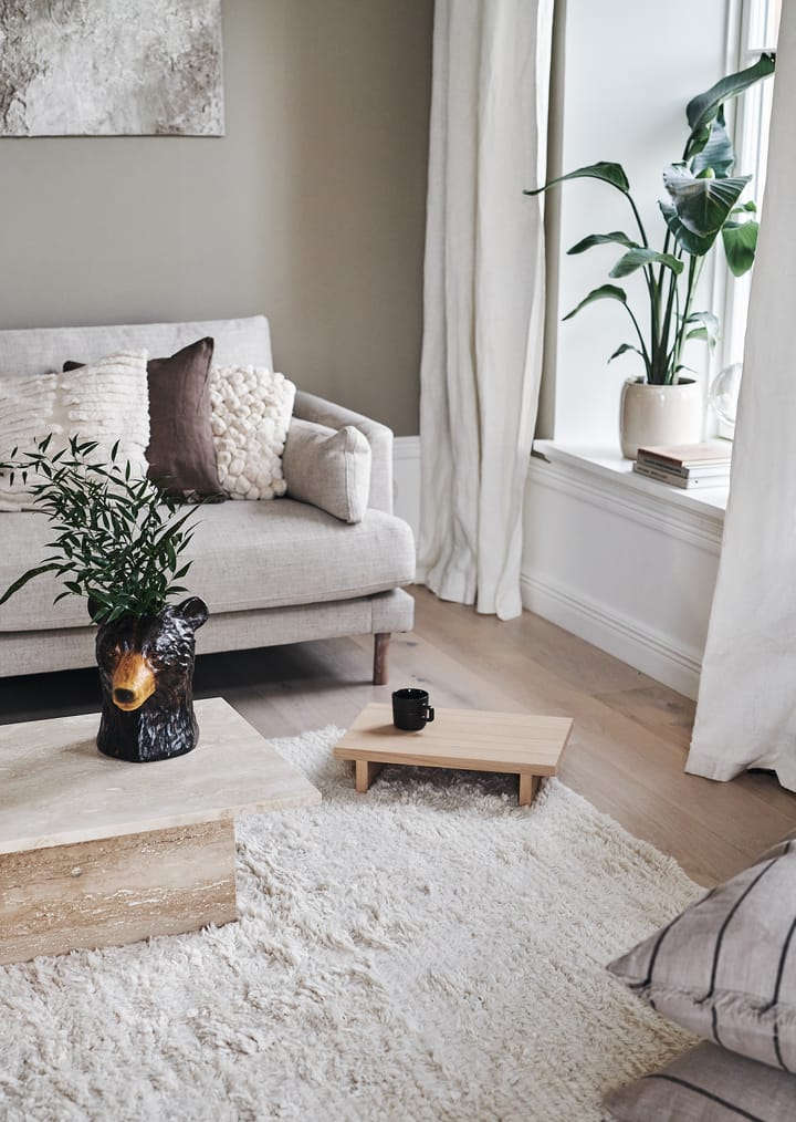 Cozy uldtæppe naturhvid, 200x300 cm Scandi Living