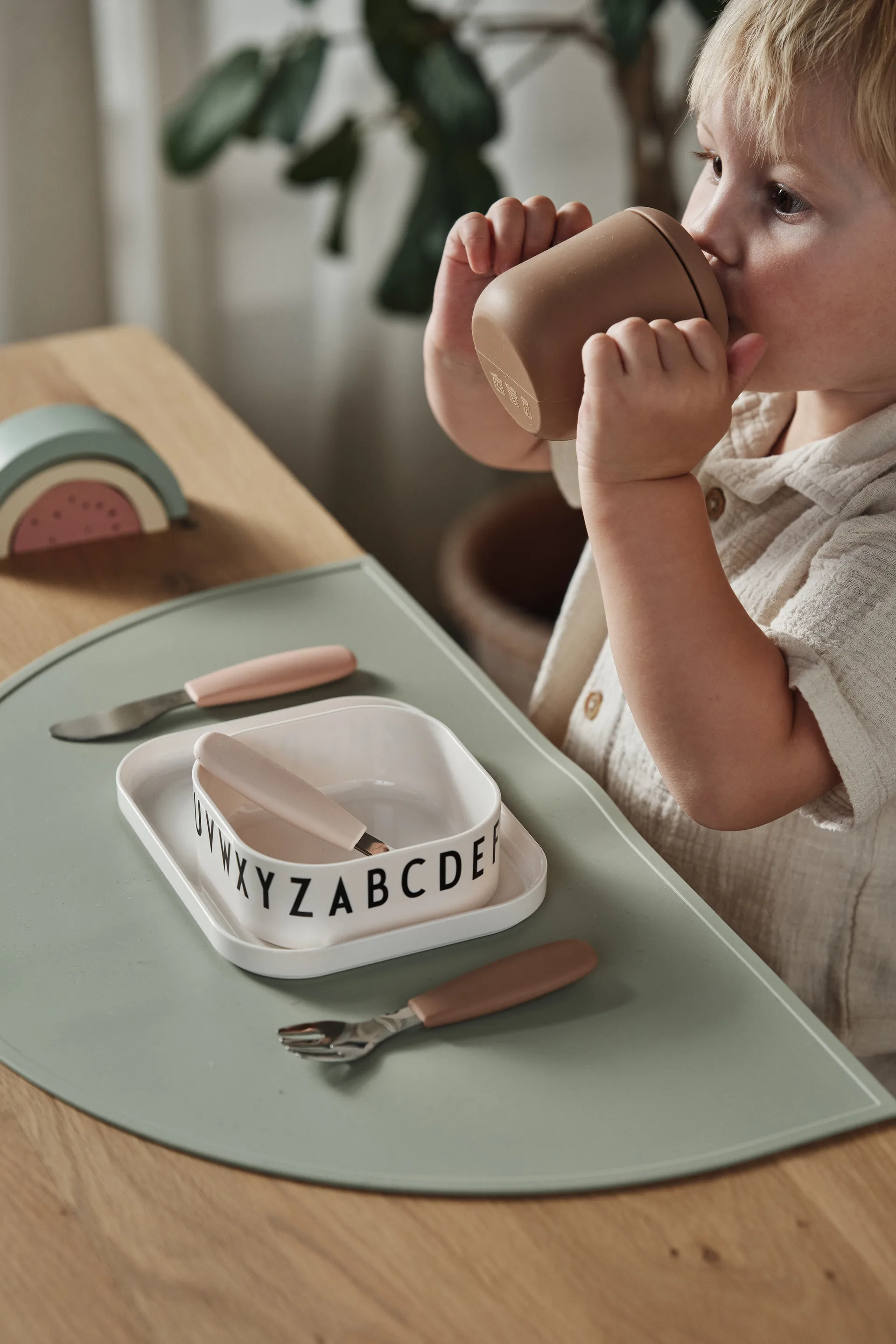 Dine bestiksæt silikone 3 dele, Blush Scandi Living