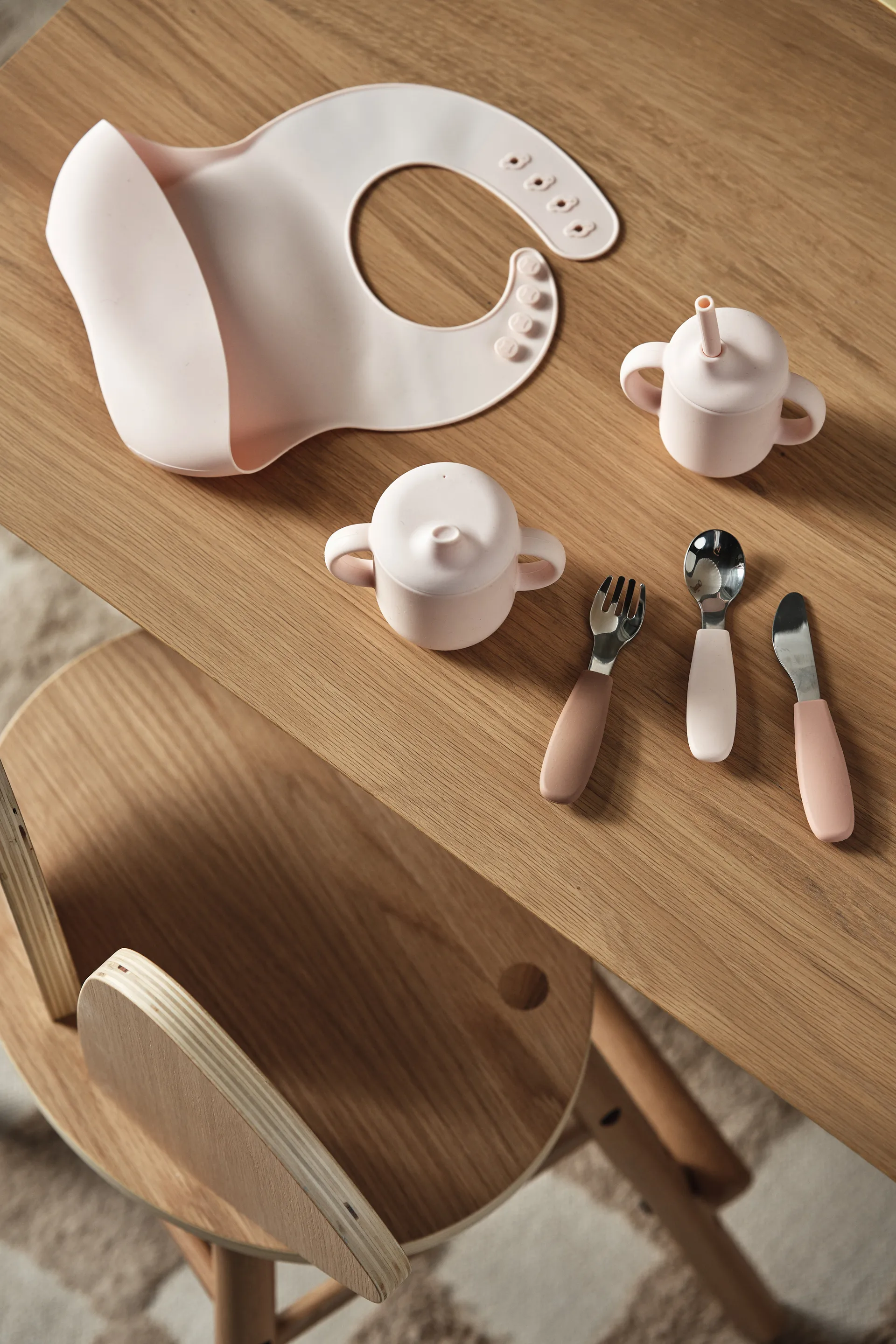 Dine bestiksæt silikone 3 dele, Blush Scandi Living