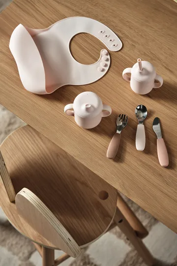 Dine bestiksæt silikone 3 dele - Blush - Scandi Living