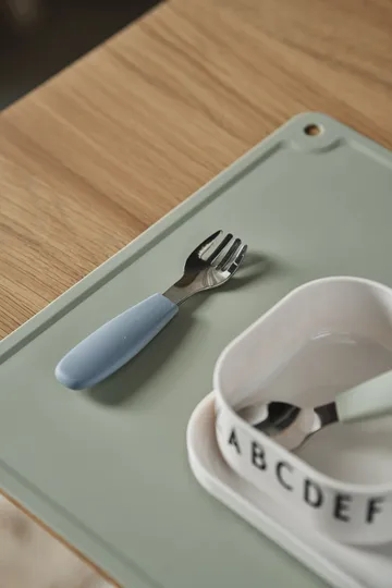 Dine bestiksæt silikone 3 dele - Green-blue - Scandi Living