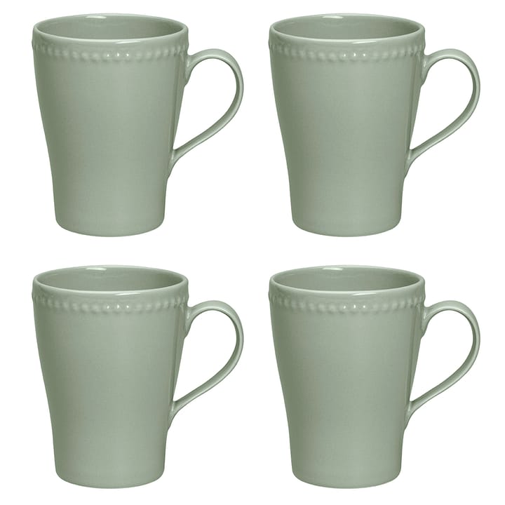 Dots krus 35 cl 4 stk. - Grøn - Scandi Living