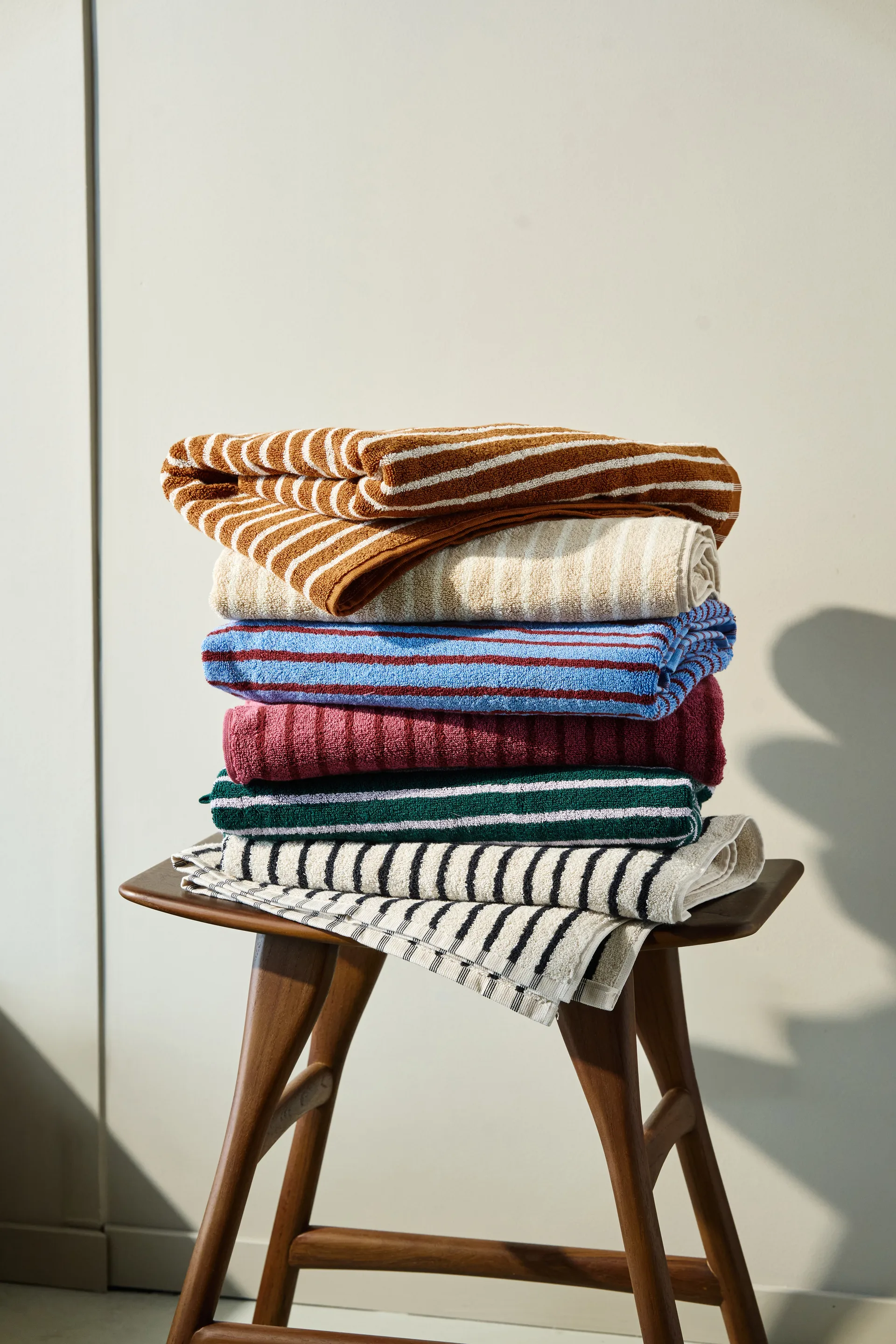 Drift badehåndklæde 70x140 cm, Grøn-lilla Scandi Living