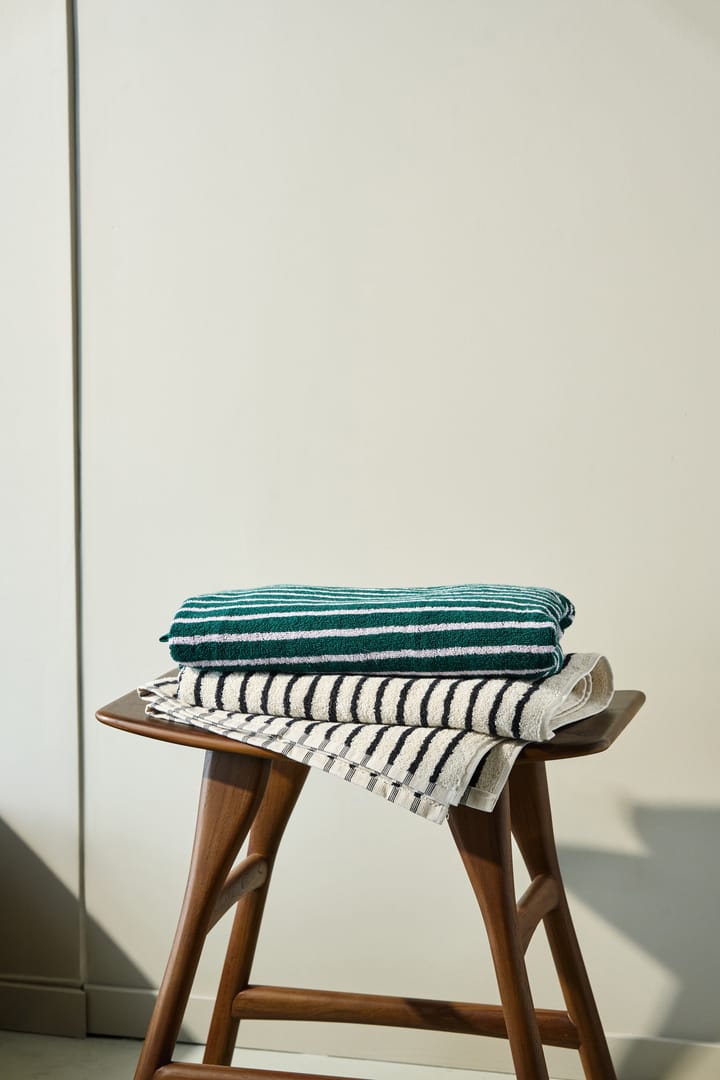 Drift badehåndklæde 70x140 cm, Hvid-sort Scandi Living