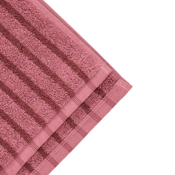 Drift badehåndklæde 70x140 cm - Lyserød-rød - Scandi Living