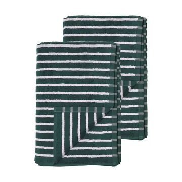 Drift badehåndklæder 100x150 cm 2-pak - Grøn-lilla - Scandi Living