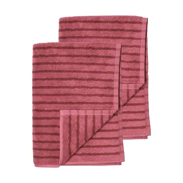 Drift badehåndklæder 100x150 cm 2-pak - Rosa-rød - Scandi Living