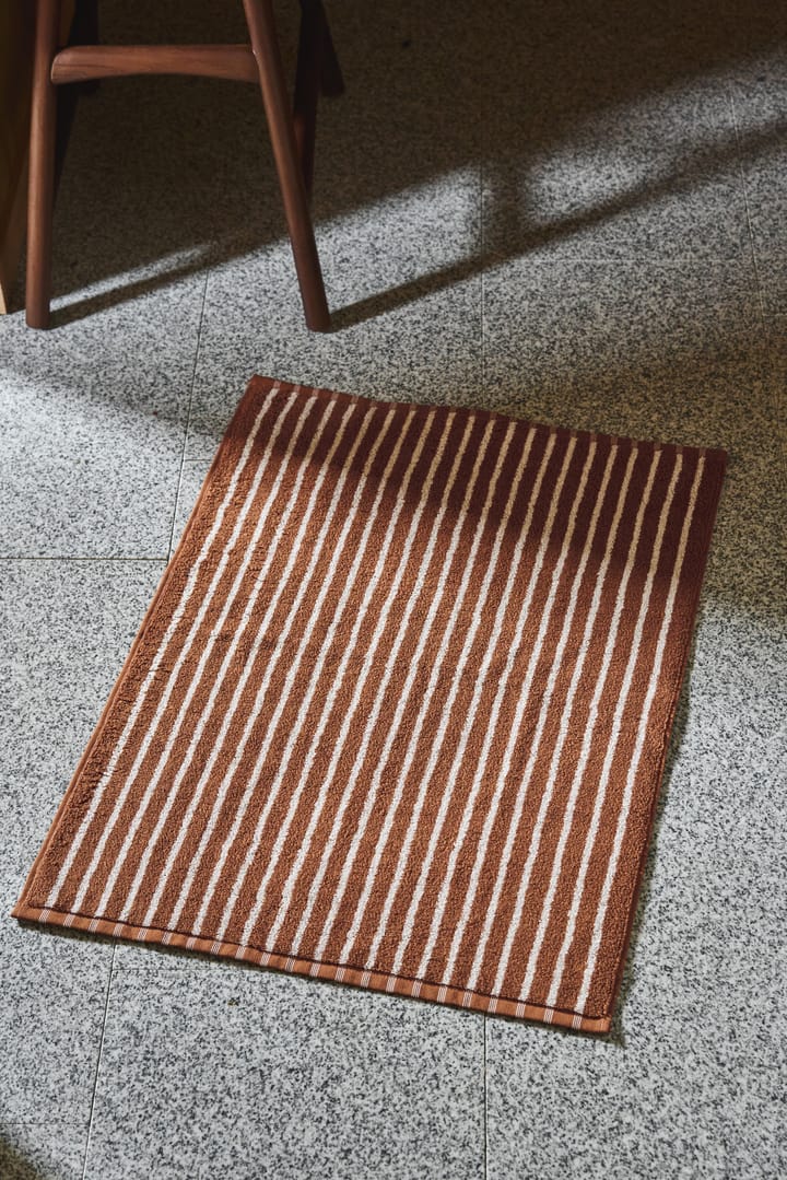 Drift bademåtte 50x70 cm, Brun-hvid Scandi Living