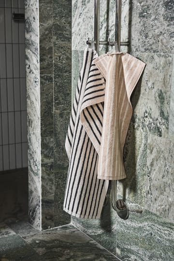 Drift håndklæde 30x50 cm - Beige-hvid - Scandi Living