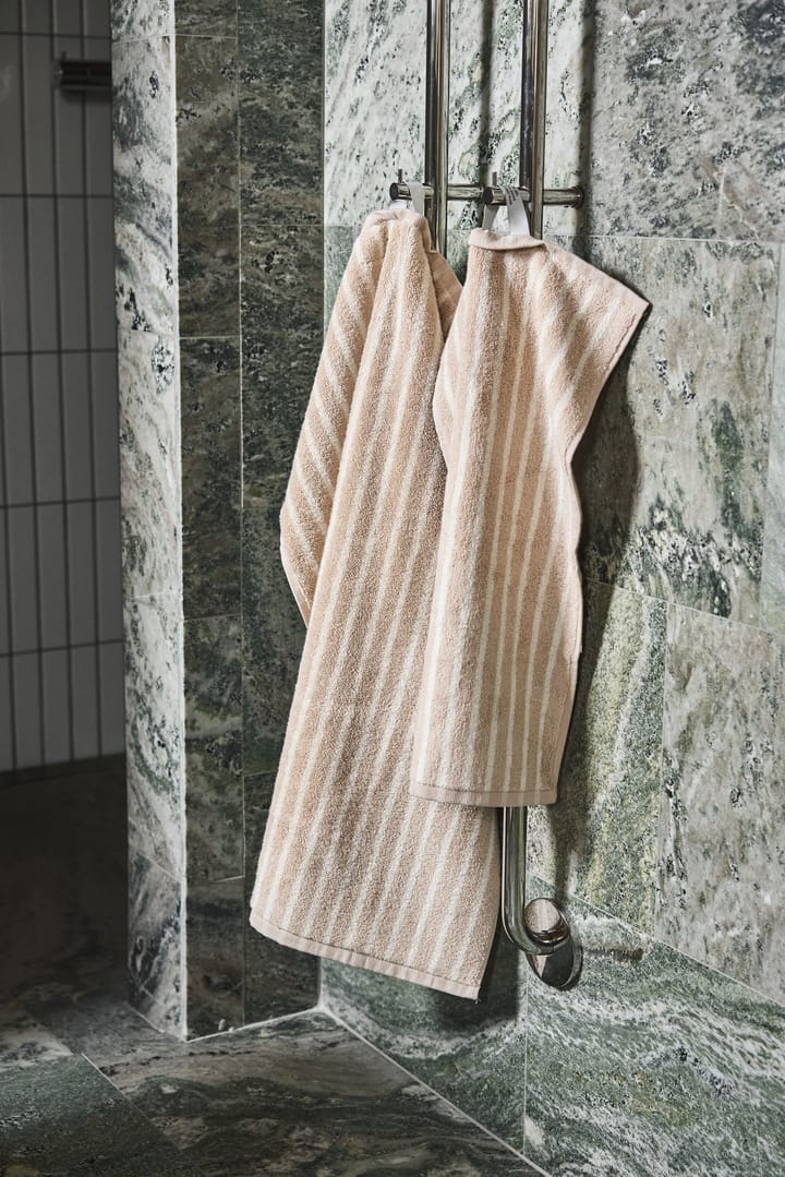 Drift håndklæde 30x50 cm, Beige-hvid Scandi Living