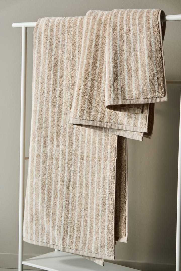 Drift håndklæde 30x50 cm, Beige-hvid Scandi Living