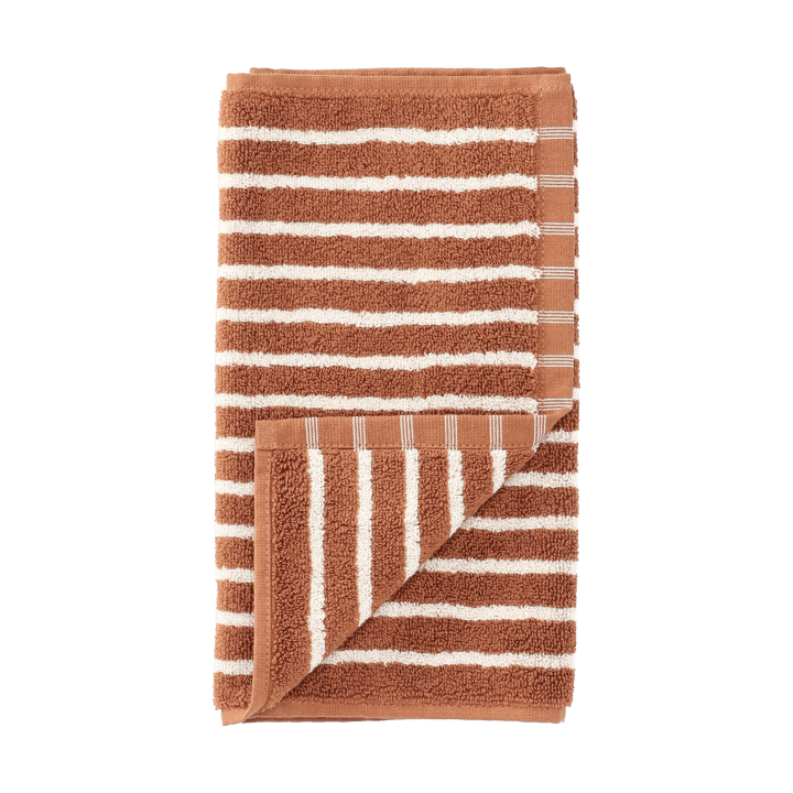 Drift håndklæde 30x50 cm - Brun-hvid - Scandi Living