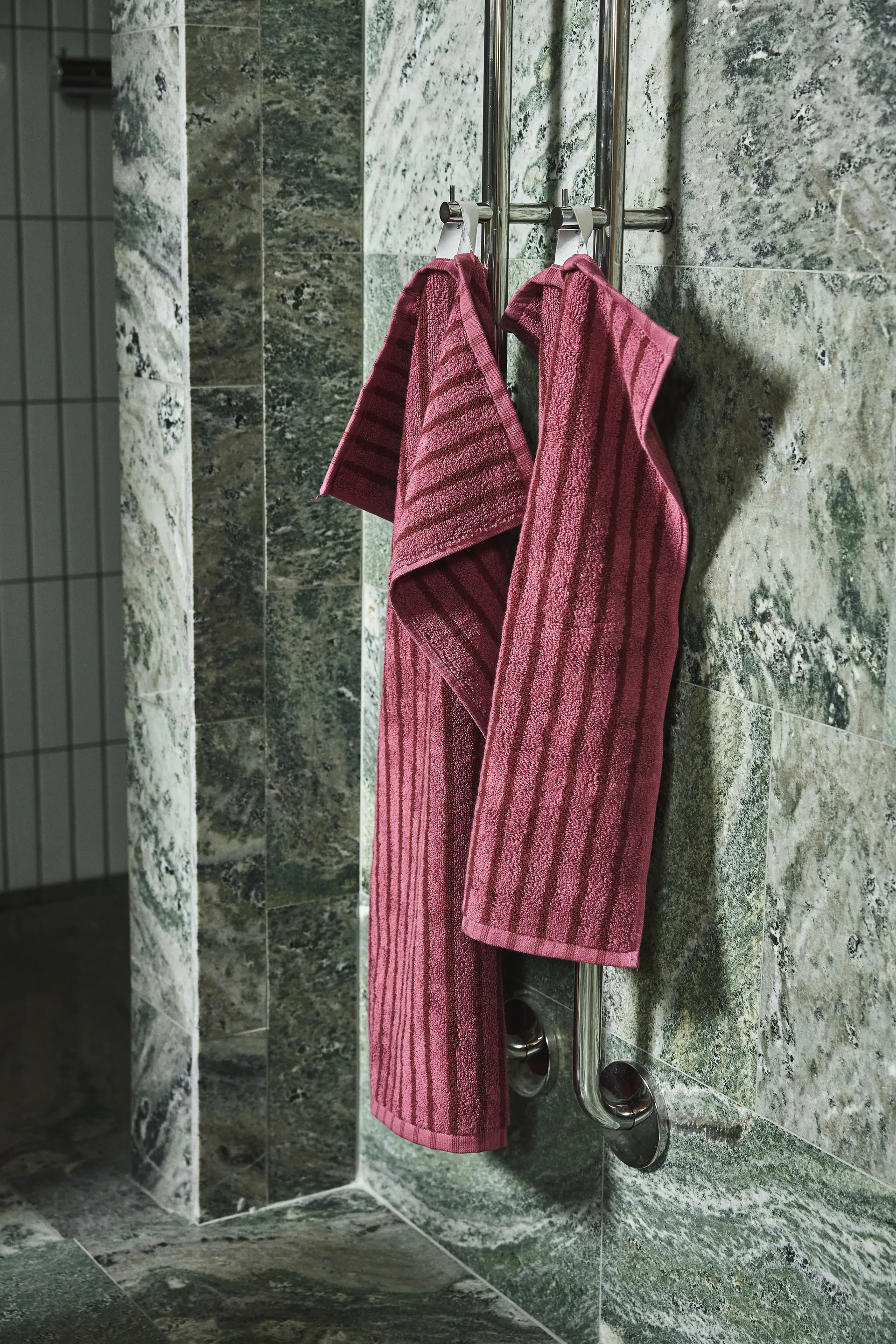 Drift håndklædesæt 4 dele - Pink-rød,  Scandi Living
