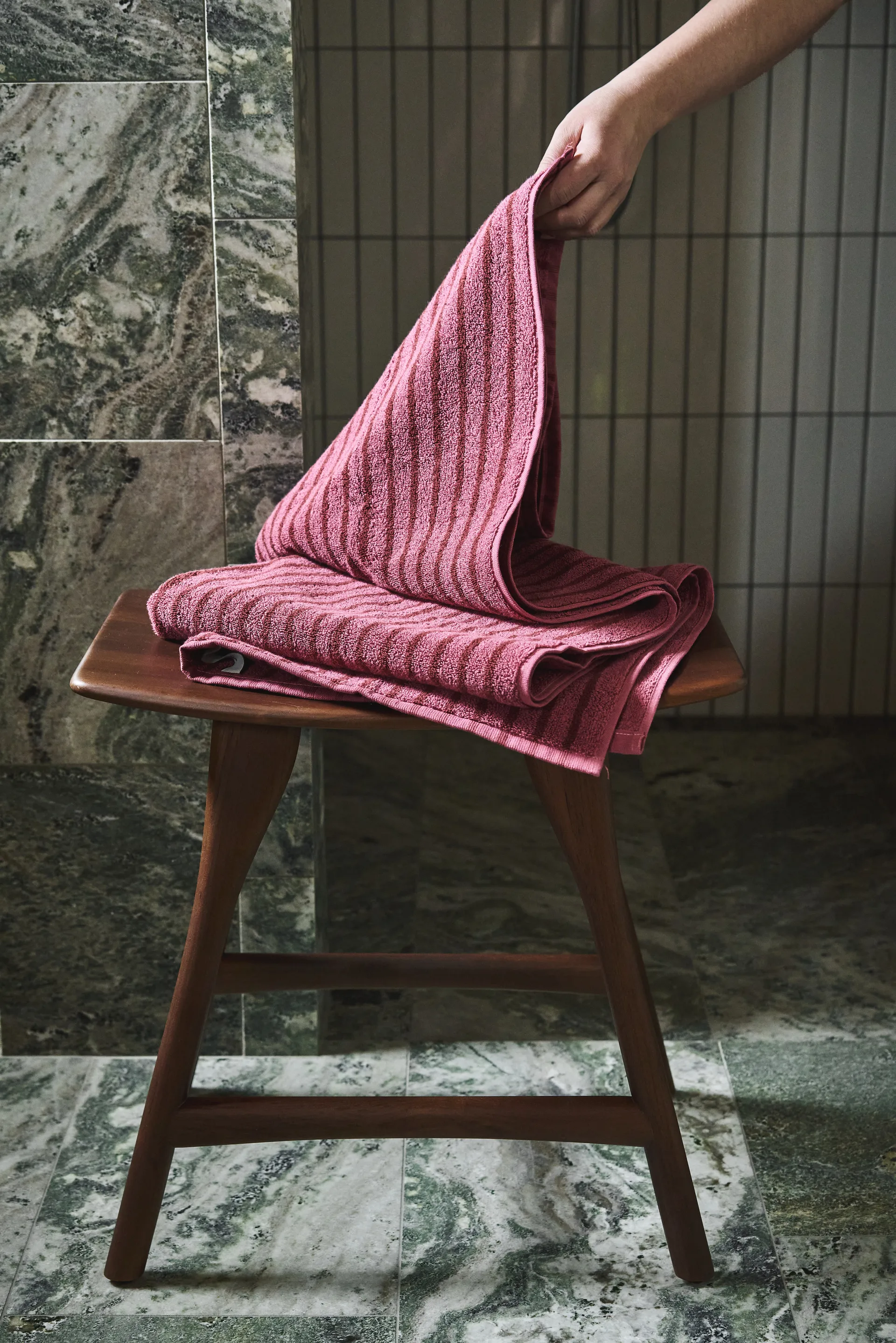 Drift håndklædesæt 4 dele - Pink-rød,  Scandi Living