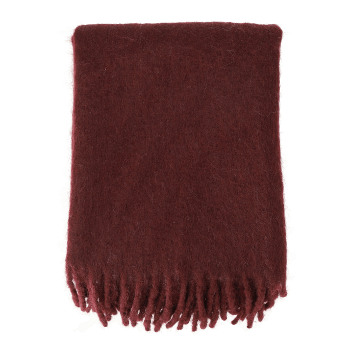 Dune mohair plaid 130x170 cm - Plum - Scandi Living