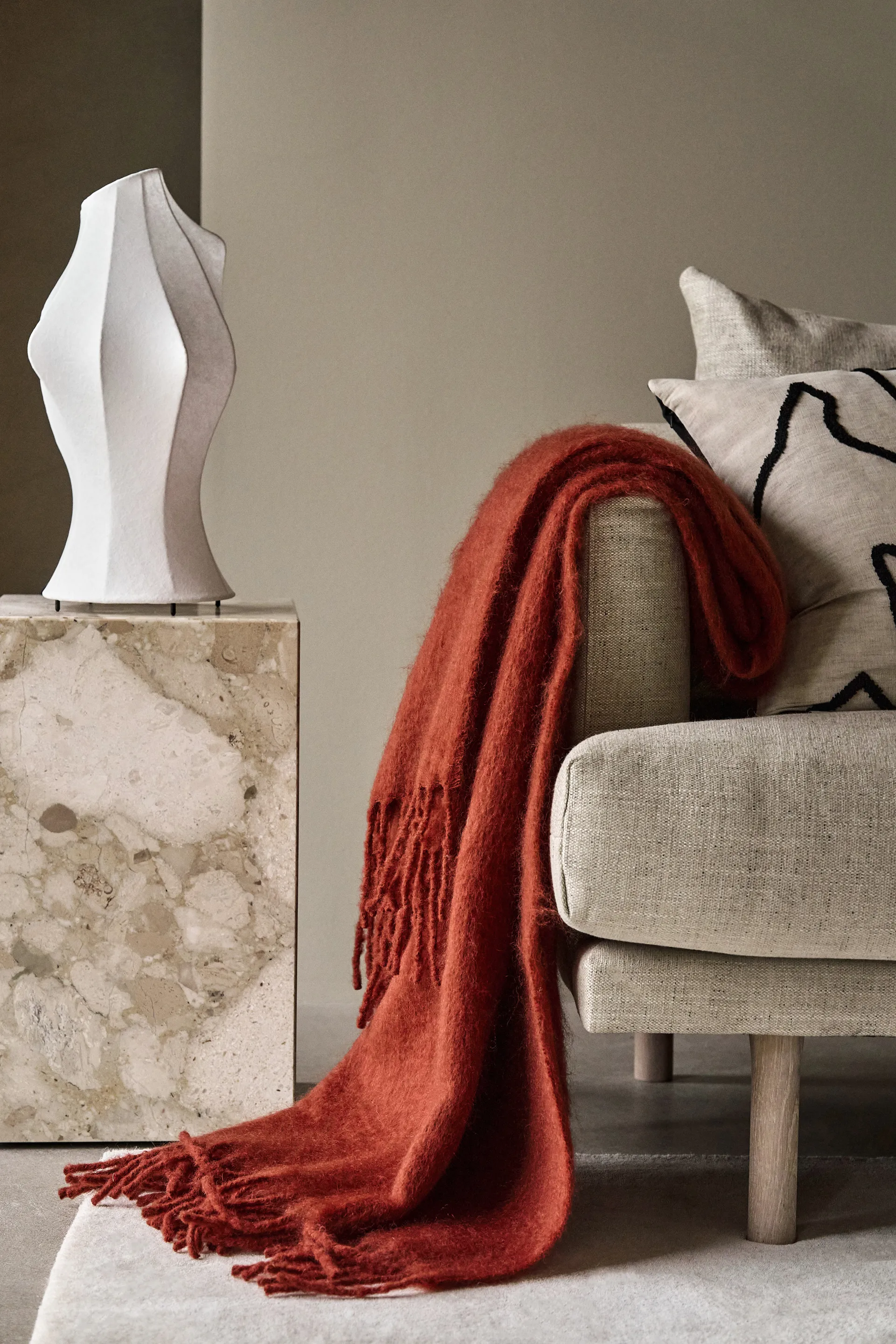 Dune mohair plaid 130x170 cm, Sienna Scandi Living