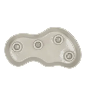 Ember adventslysestage - Rød-hvid, 15×27,3 cm - Scandi Living