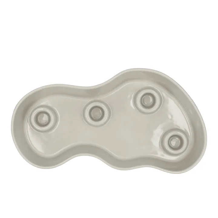 Ember adventslysestage - Rød-hvid, 15×27,3 cm - Scandi Living