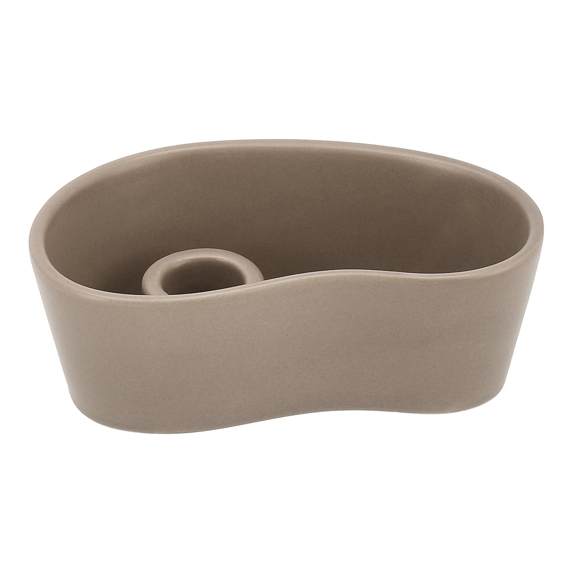 Ember lysestage, Taupe, 8x14 cm Scandi Living