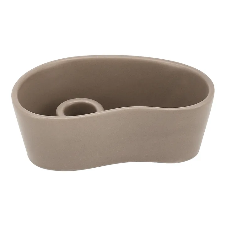 Ember lysestage - Taupe, 8x14 cm - Scandi Living