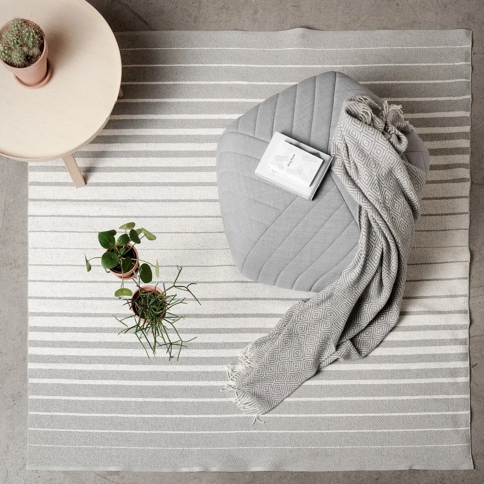 Fade tæppe stor concrete (grå), 150 x 200 cm Scandi Living