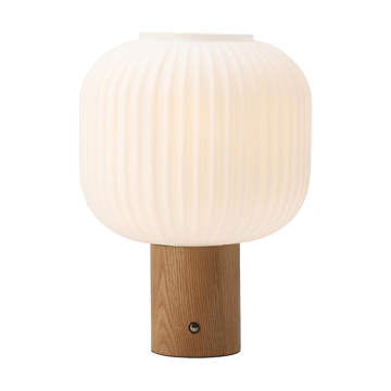 Fair bærbar bordlampe - Frostet glas-ask - Scandi Living