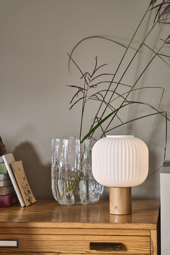 Fair bærbar bordlampe, Frostet glas-ask Scandi Living