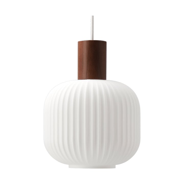 Fair loftlampe Ø20cm - Frostet glas-mørkbejdset ask - Scandi Living