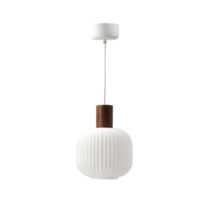 Fair loftlampe Ø20cm, Frostet glas-mørkbejdset ask Scandi Living