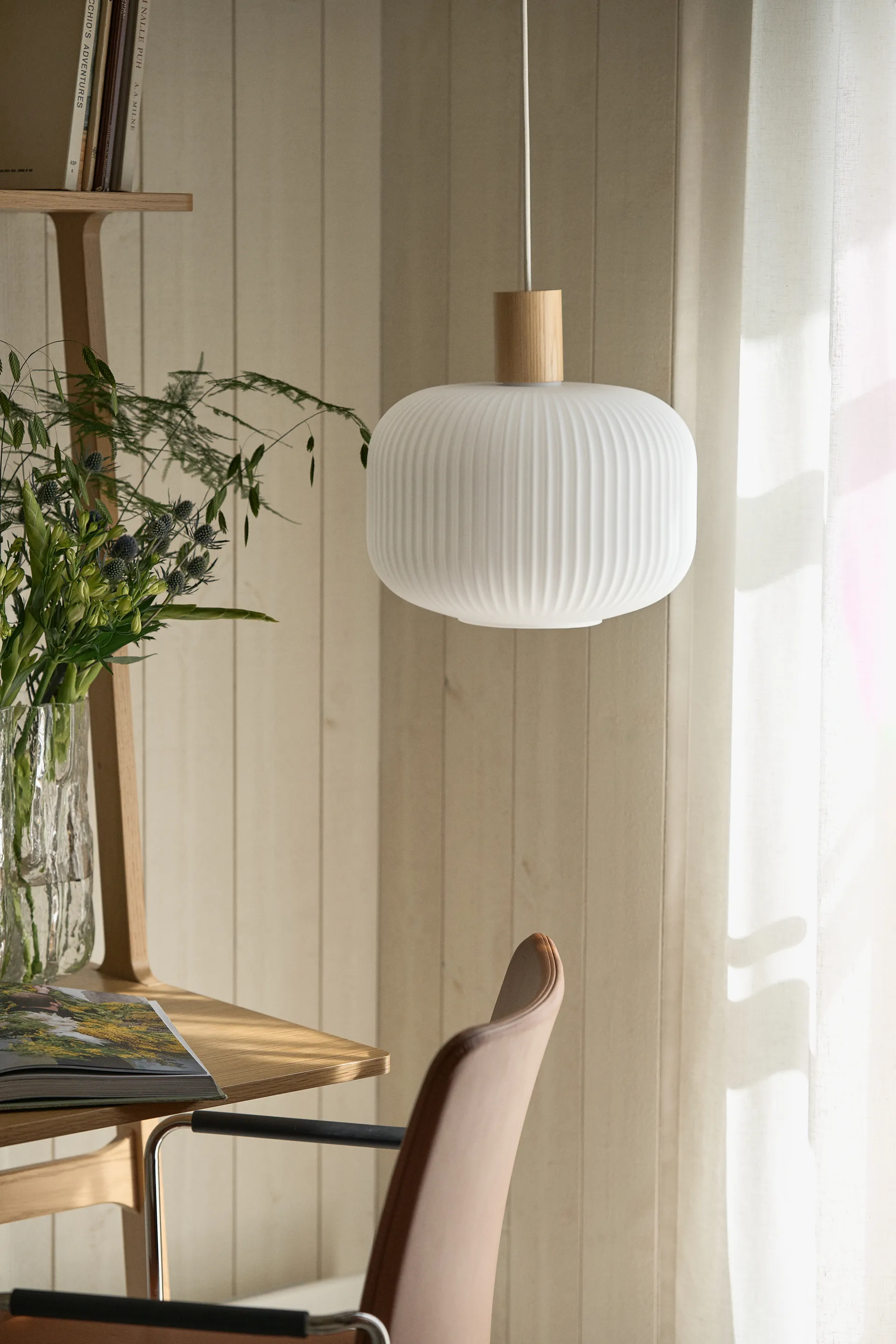 Fair loftslampe Ø30 cm, Frosted glas-ask Scandi Living