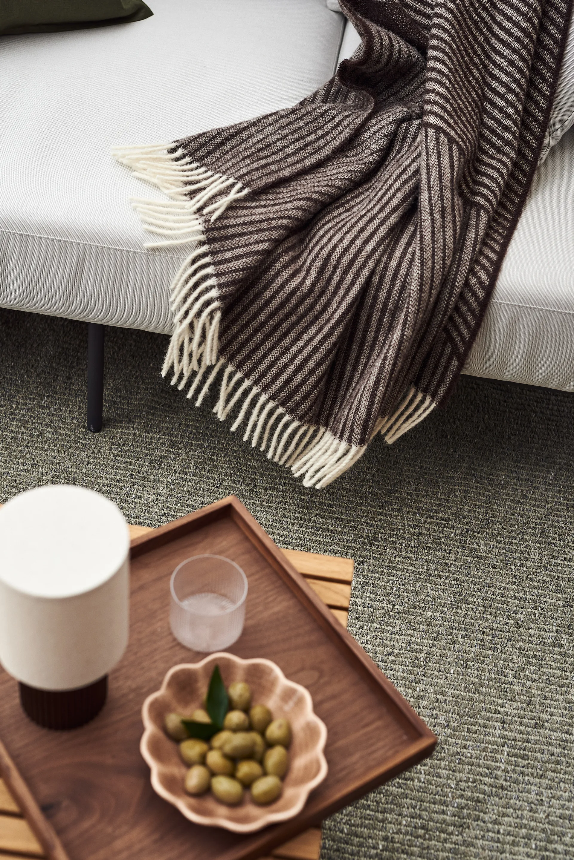 Fallow tæppe dusty green, 200x300 cm Scandi Living