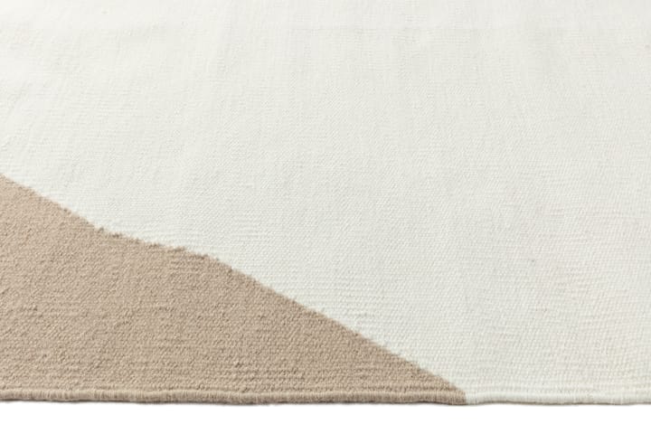 Flow kelimtæppe hvid/beige - 170x240 cm - Scandi Living
