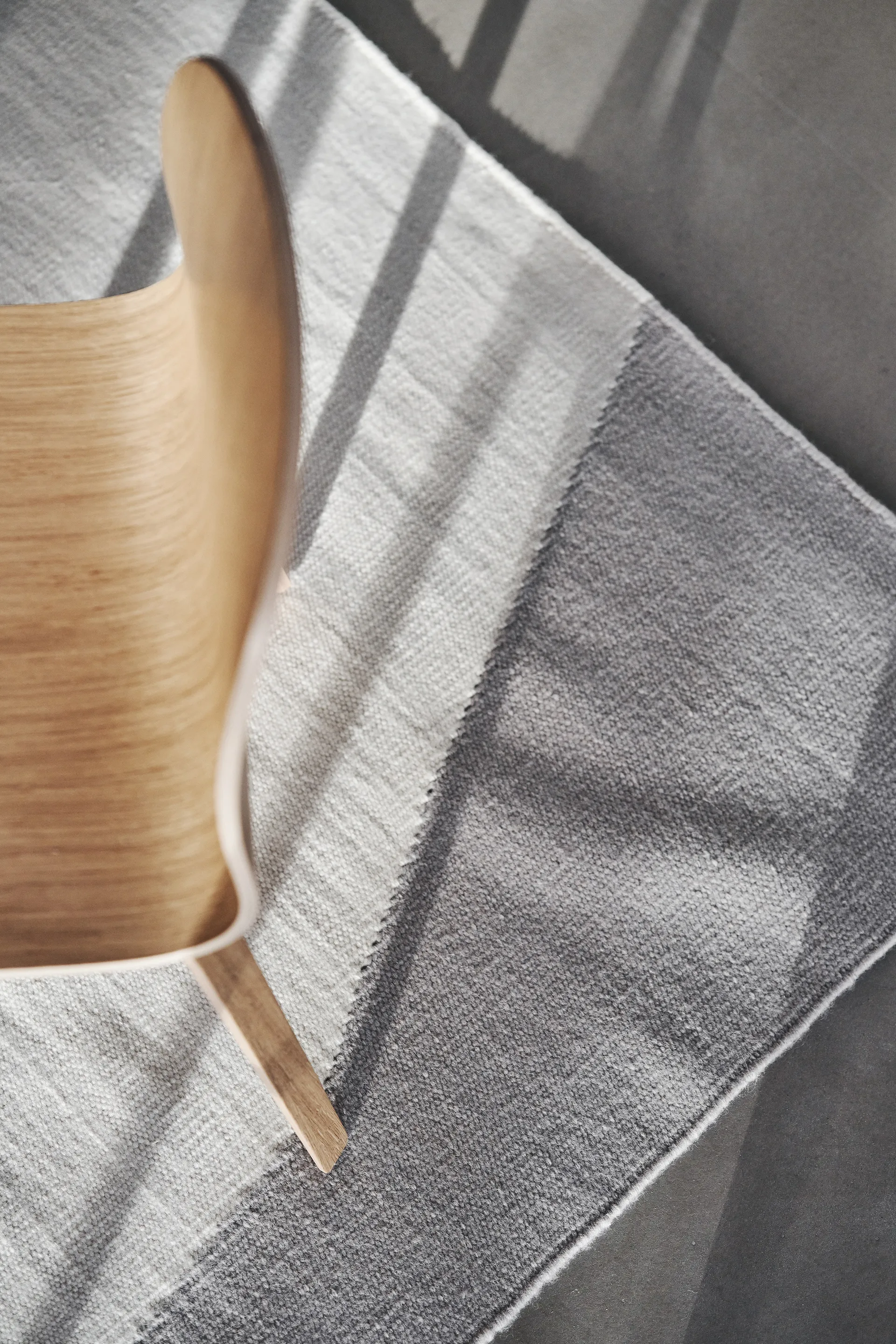 Flow kelimtæppe hvid/grå, 170x240 cm Scandi Living