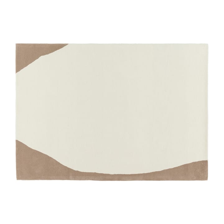 Flow uldtæppe hvid/beige - 170x240 cm - Scandi Living