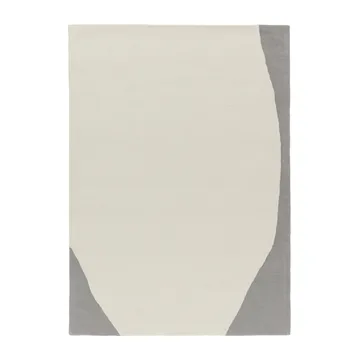 Flow uldtæppe hvid/grå - 170x240 cm - Scandi Living