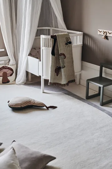 Flow uldtæppe hvid/grå - 170x240 cm - Scandi Living