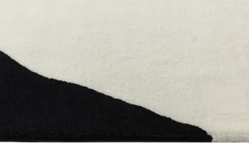 Flow uldtæppe hvid/sort - 170x240 cm - Scandi Living