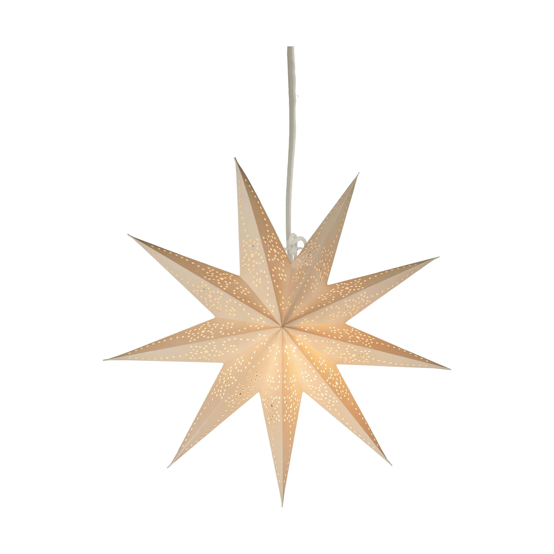 Folk adventsstjerne, Hvid, Ø45 cm Scandi Living