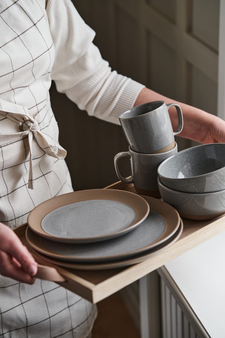 Fossil asiet Ø21 cm, Grå Scandi Living